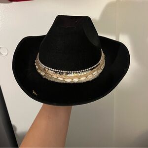 Handmade decorated cowgirl hat. Never worn